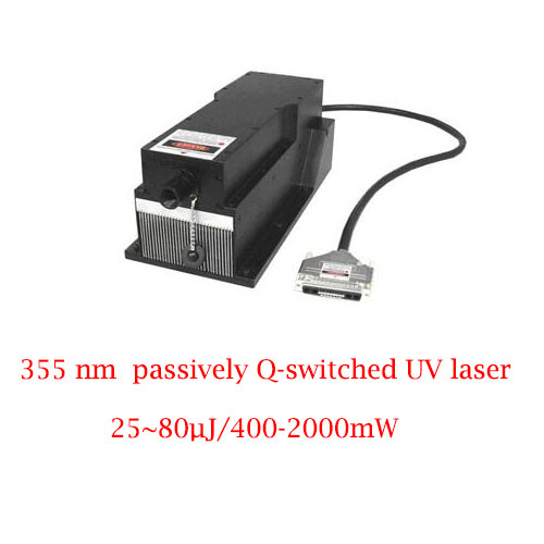 最高の信頼性と寿命 355nm 受動Qスイッチ紫外レーザー 25~80µJ/400-2000mW
